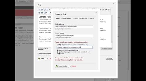 Sitefinity Hyperlink Tutorial Youtube