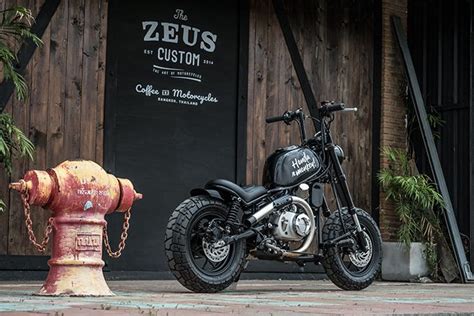 Honda cx 500 bobber gullepumpe kunstvoll customized. Zeus Custom Contracts The Honda Monkey 125 For A Bobber ...