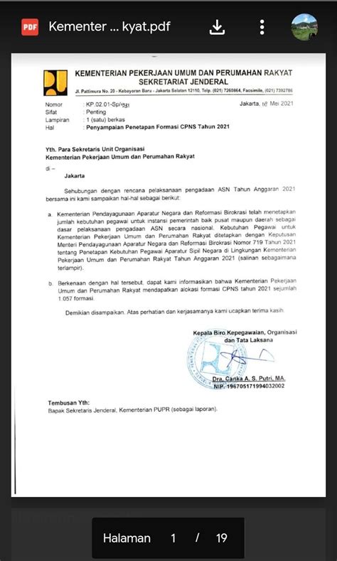 Download Info Formasi Cpns Dan Pppk Pupr 2021 Pdf Terbaru Casn Ini