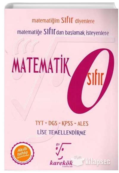 Matematik Sıfır Karekök Yayınları | 9786055930618