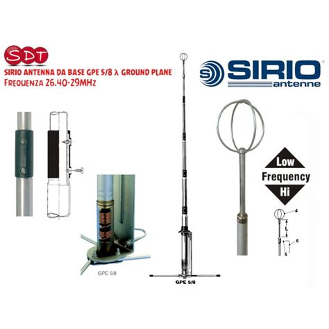 Sirio Antenne Gain Master Antenna Cb Fissa Center Feed Vertical Dipole Frequenza Mhz