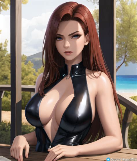 Rule 34 1girls Ai Generated Blue Eyes Cleavage Female Long Hair Solo