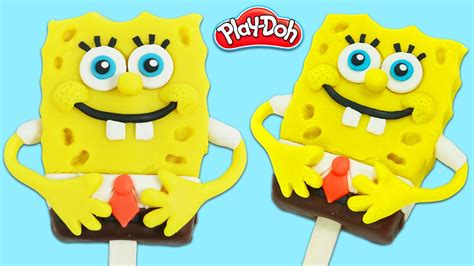 How To Make A Cute Play Doh Spongebob Squarepants Popsicle Fun And Easy