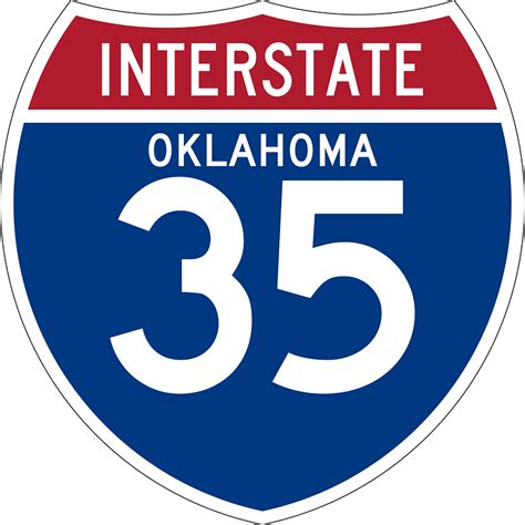 Interstate 35 Oklahoma Sign Clipart Free Download Transparent Png