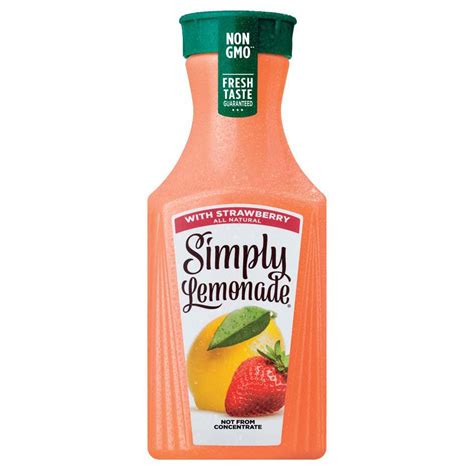 Simply Lemonade With Strawberry Shop Juice At H E B