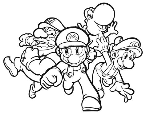 Today, i propose super mario printable coloring pages for you, this post is similar with 2016 calendar printable kids coloring. super mario bros coloring pages - Free Large Images