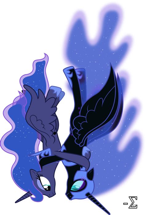 Nightmare Moon And Princess Luna Skydiving By 90sigma On