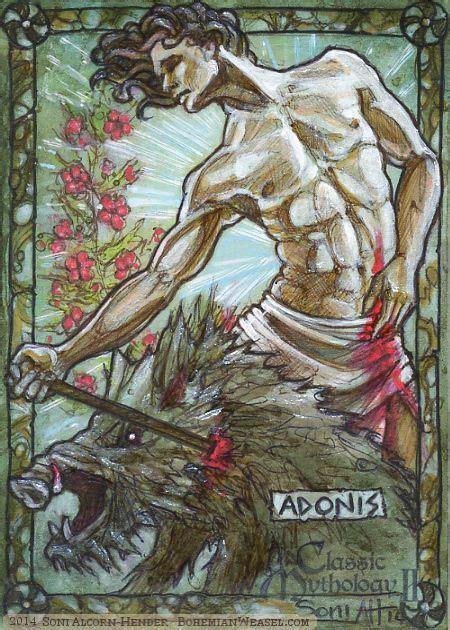 Adonis By Soni Alcorn Hender Greek Mythology Art Greek Gods And