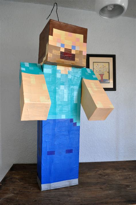 Piñata Steve De Minecraft Pedidos En Facebook