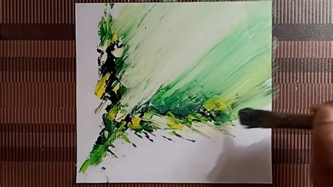 Modern Abstract Painting With Palette Knife For Beginners Daily