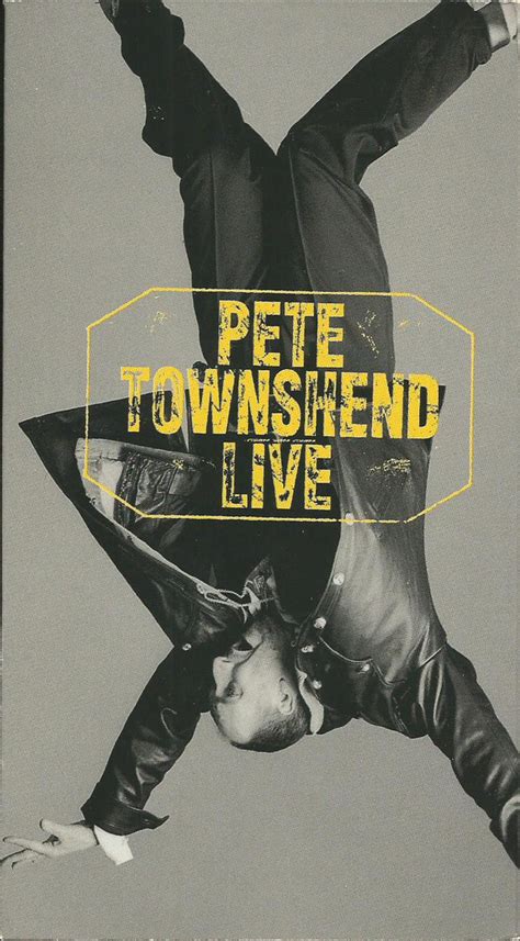 Pete Townshend Pete Townshend Live 1993 Video Vhs Discogs