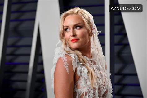 Lindsey Vonn Sexy In White See Through Gown At The 2019 Vanity Fair