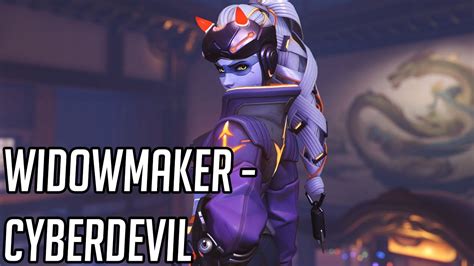 Widowmaker Cyberdevil Skin Showcase Overwatch 2 Youtube