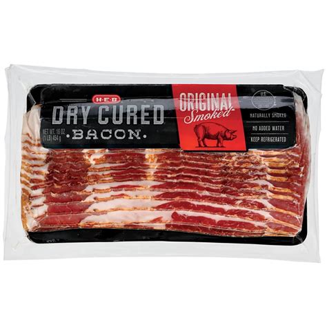 H E B Dry Cured Original Bacon Shop Bacon At H E B