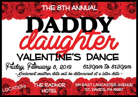 The 8th Annual Daddy Daughter Valentines Dance At The Radnor The