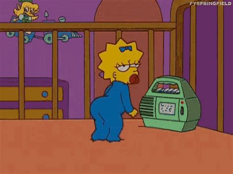 The Simpsons Character Is Looking At An Alarm Clock