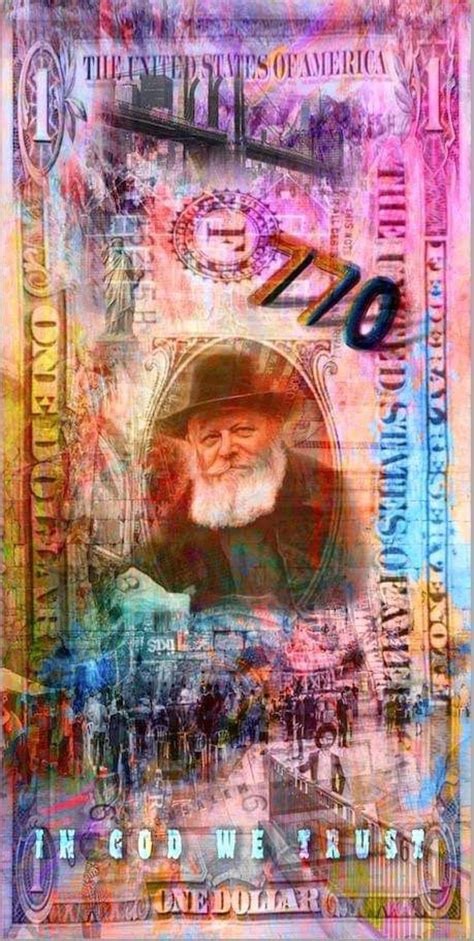770 Dollar Lubavitch Rebbe Chabbad Art Crown Heights Etsy