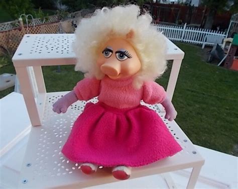Miss Piggy Doll Muppets Plush Pink Poodle Skirt Vintage 1989 Etsy