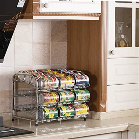Flagship Pantry Food Can Rack Organizer 3 Tier Stackable Soup