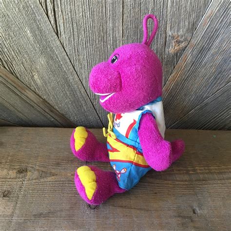 Barney Vintage Plush Toy 11 Inch Stuffed Animal 1990s Etsy