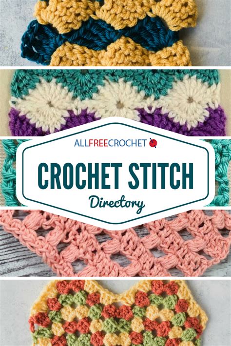 Crochet Stitch Directory 26 Stitch Patterns Crochet Stitches Library