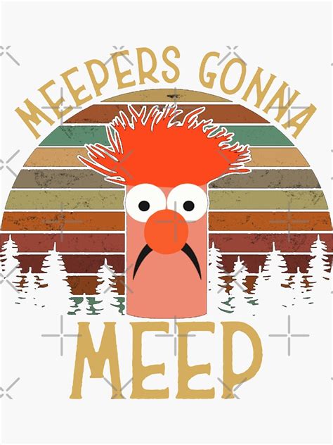The Muppet Show Beaker Meepers Gonna Meep Sticker For Sale By Alsamai