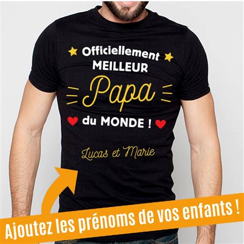 Ils vont aussi très bien avec un short et des chaussures montantes pour un entraînement de basketball. T-Shirt Officiellement meilleur Papa du Monde