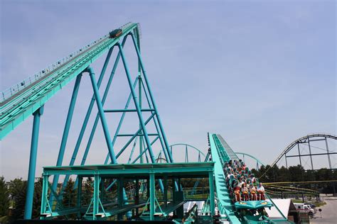 Lift Hill And Final Brake Run On Leviathan At Canadas Wonderland Ontario Canada The First
