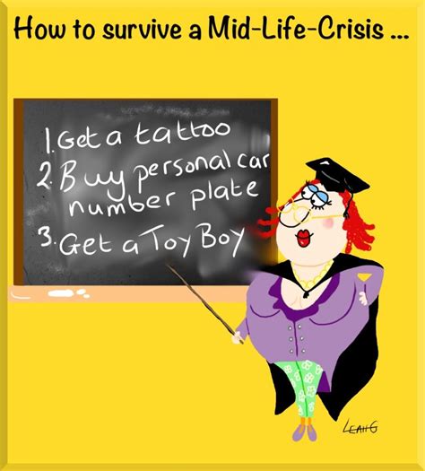Woman Midlife Crisis Cartoon Mid Life Crisis Women Humor Bones Funny