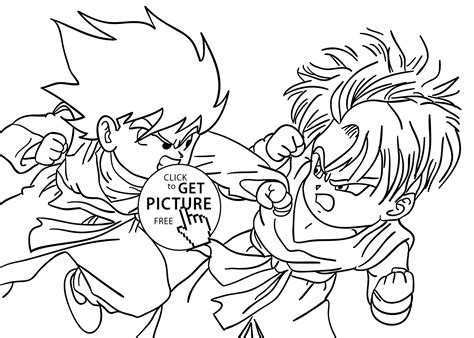 Son Goten Pages Coloring Pages