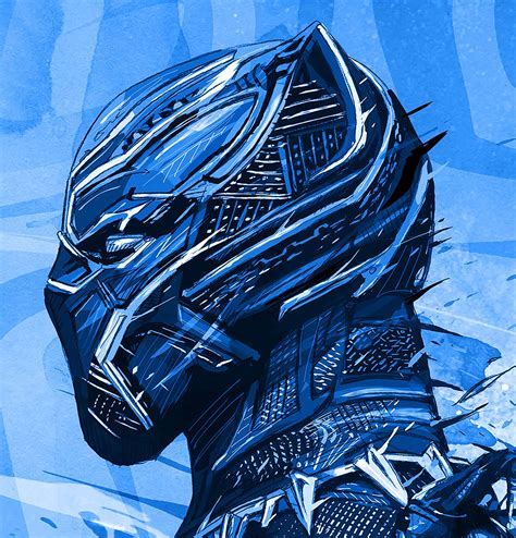 Marvel Black Panther On Wacom Gallery