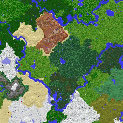 Minecraft Map Biome Colors