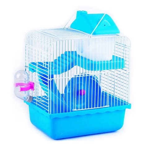 Sending A Gift Package Small Hamster Cage Double Decker Big Castle Wire Nest Transparent Villa