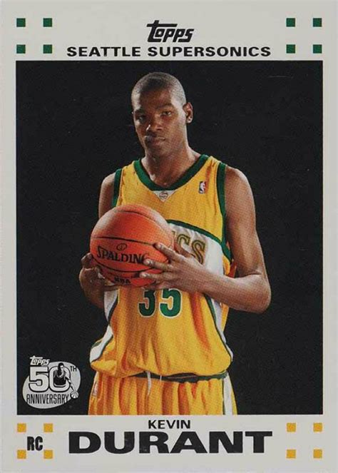 Graded cards are where the money is. 2007 Topps Rookie Card Kevin Durant #2 Basketball - VCP Price Guide