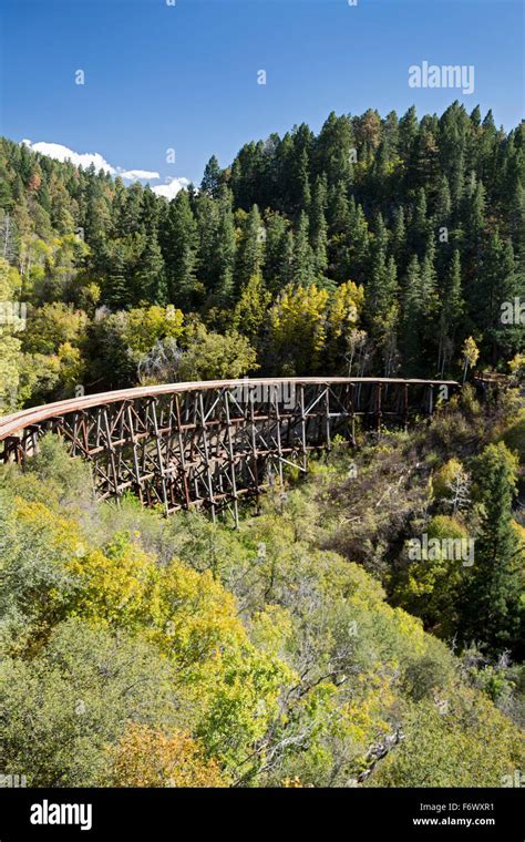 Cloudcroft New Mexico The Mexican Canyon Trestle On The Former Stock