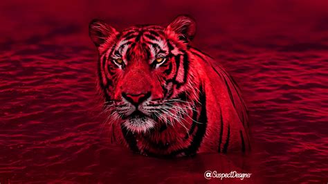 Red Tiger Camo Wallpaper