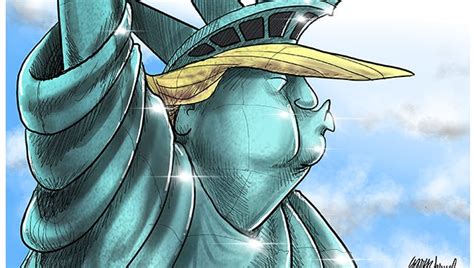 Cartoonist Gary Varvel Trumps Statue Of Liberty Makeover