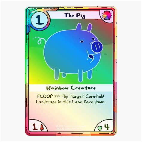 Adventure Time Card Wars The Pig Holo Foil Promo Card — Cryptozoic