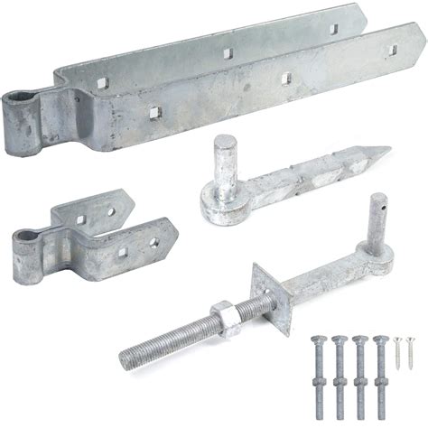 Buy Galvanised Double Strap Farm Gate Hinge Set Heavy Duty Hinge For Field Gates