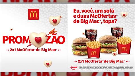 Promoz O Mcdonald S Oferece Combos M Dios Do Big Mac Pelo Pre O De No Dia Dos Namorados