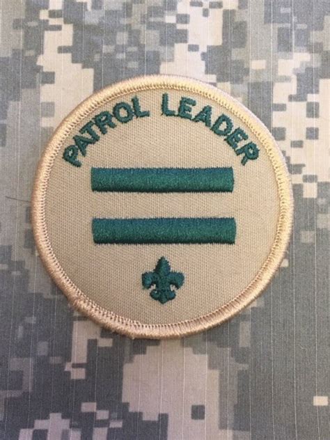 Boy Scouts Patch Patrol Leader Jacket Patch Etsy