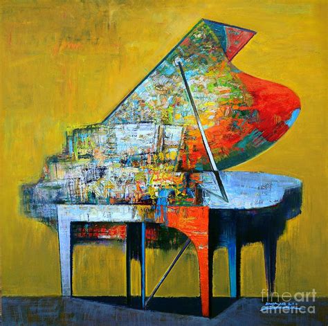 Piano No36 Painting By Zheng Li Pixels
