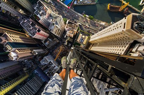 Thrillseekers Take Incredible Selfies From 1180ft Hong Kong Skyscraper