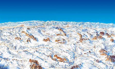 Dolomiti Superski Ski Map Italy Europe