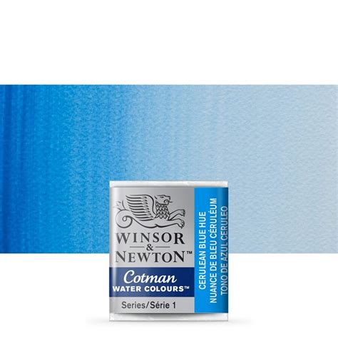 Winsorandnewton Cotman Cerulean Blue Hue 12 Pan AkvareĻu Tehnika