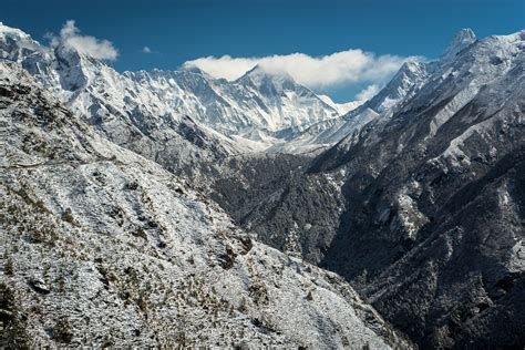 Beautiful Himalayan Landscape In Nepal Image Free Stock Photo