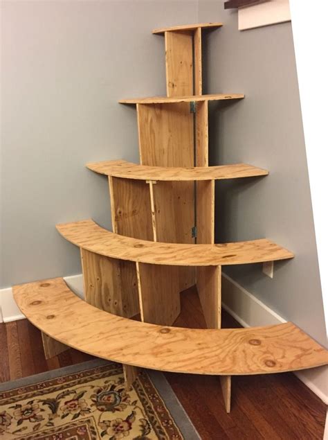 Corner Christmas Tree Shelf