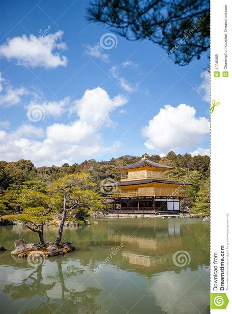 Kinkakuji Golden Pavilion Is A Zen Temple In Northern Kyoto Whose Top