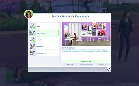 Mod The Sims Part Time Writer Career By Arialyx • Sims 4 Downloads