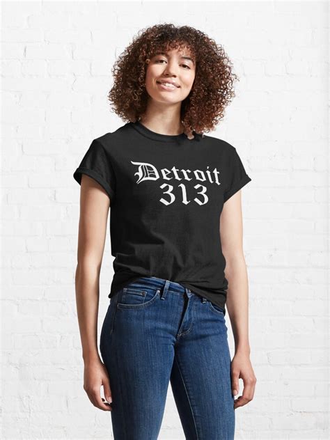 Detroit Michigan 313 T Shirt By Mbshirts Redbubble